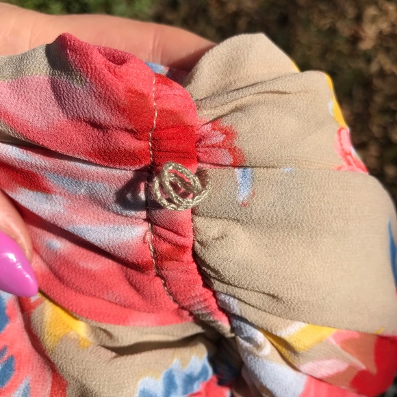 Margo & Sebastian floral flutter sleeve dress - Picture 13 of 13